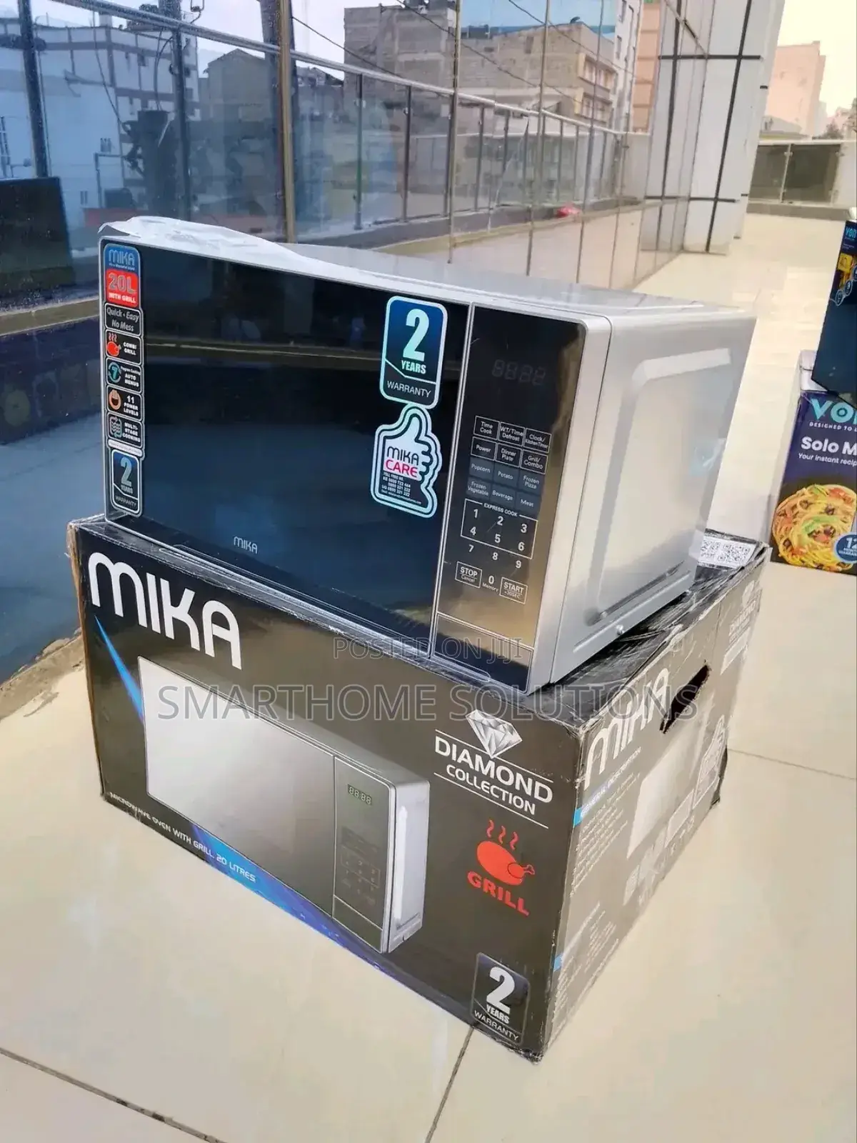 Mika Microwave Oven, 20l, With Grill, Digital Control Panel,