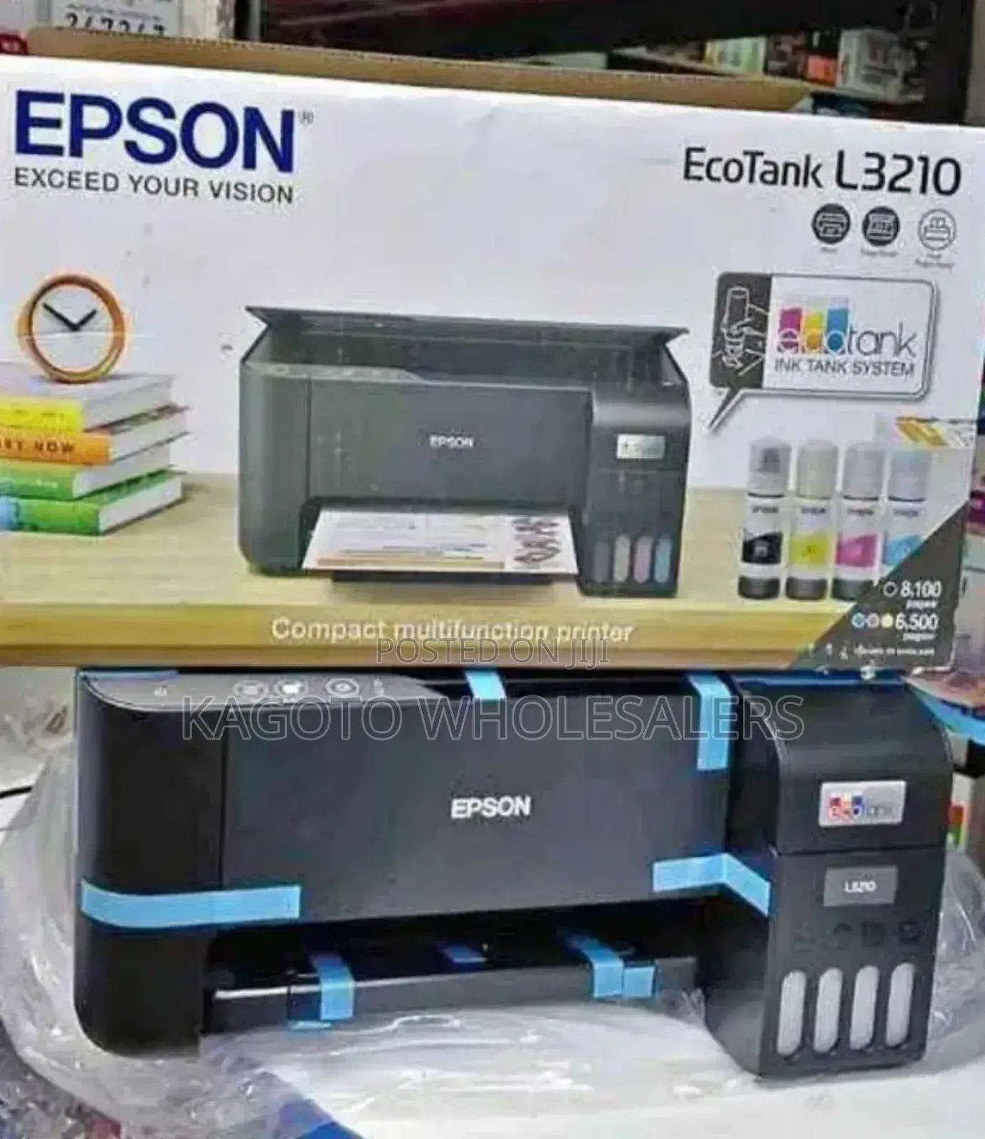 Epson Ecotank L3210 All in One Ink Tank Printer Multi-Ep
