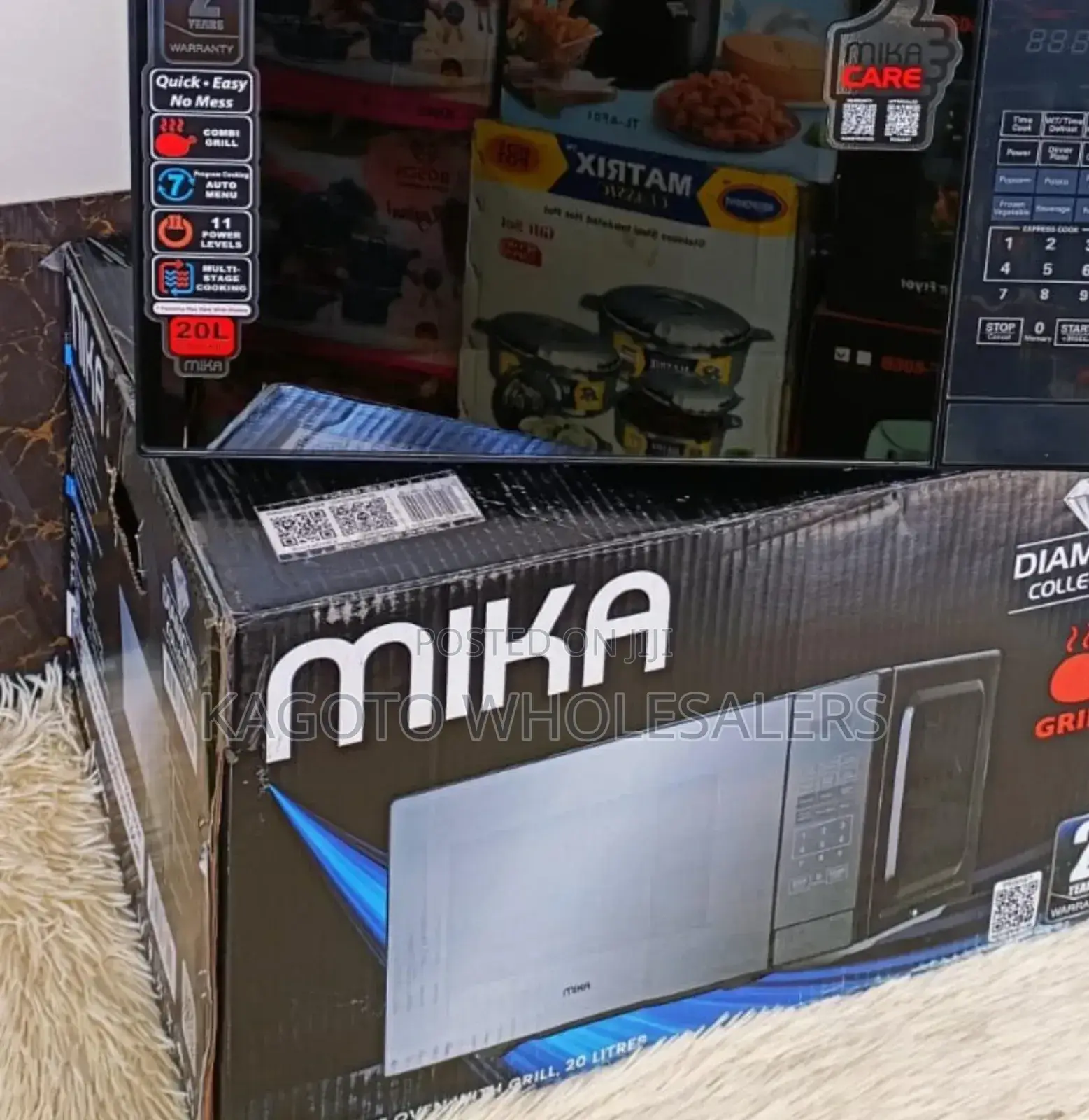 20l Mika Digital Microwave Grill (Silver Color) M2/L