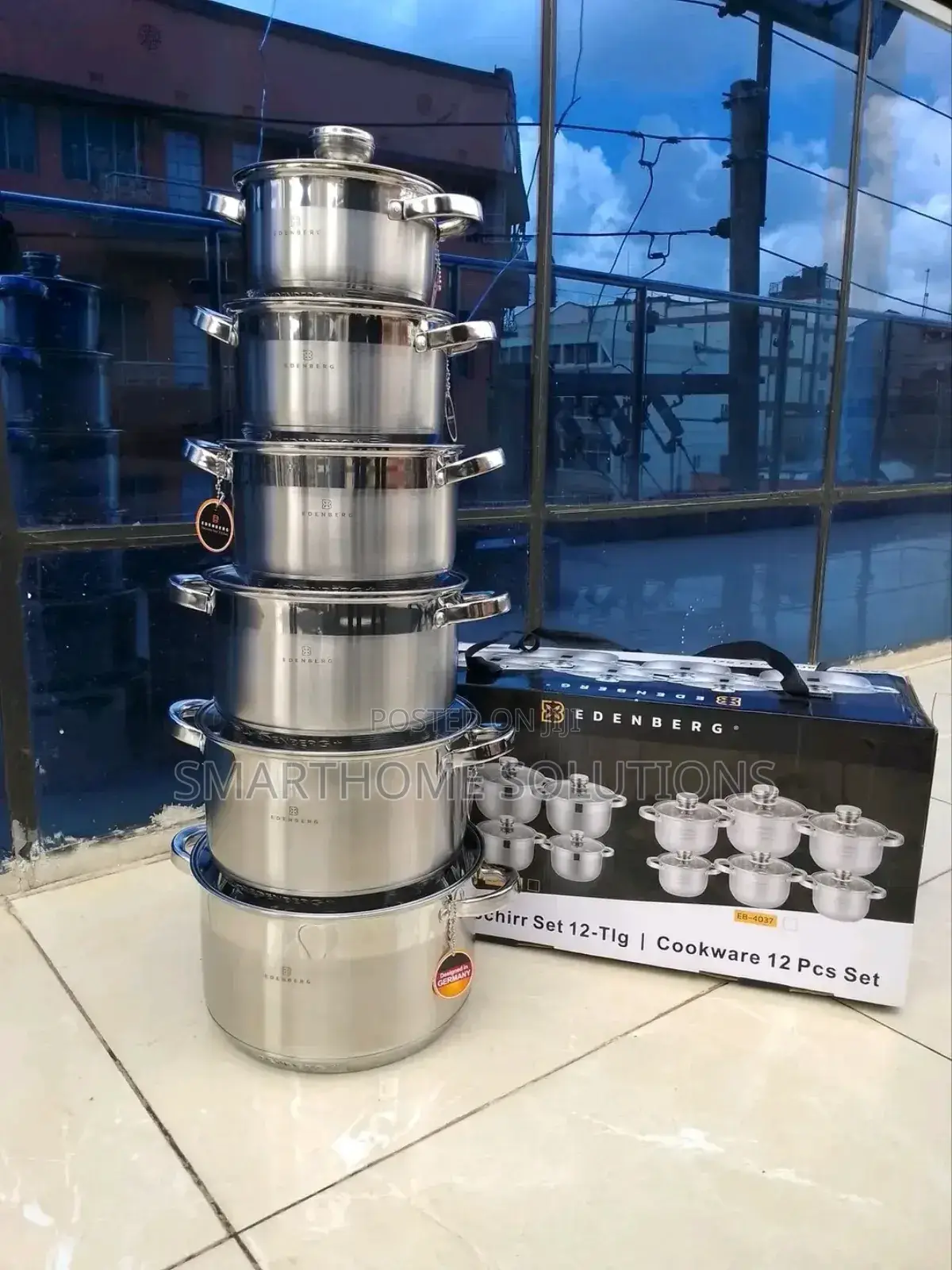 Edenberg Stainless Cookware Tried, Tested Approved *12pcs*