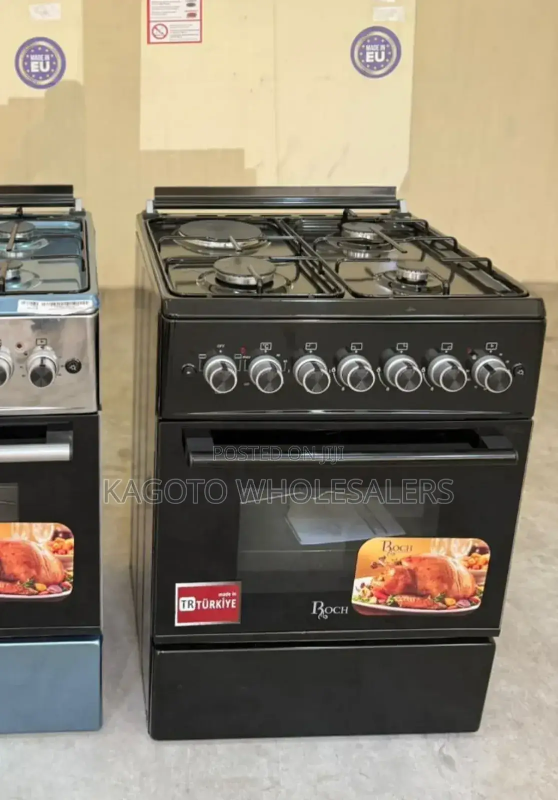 Roch Standing Gas Cooker 60/60 Black Reck-631-S3