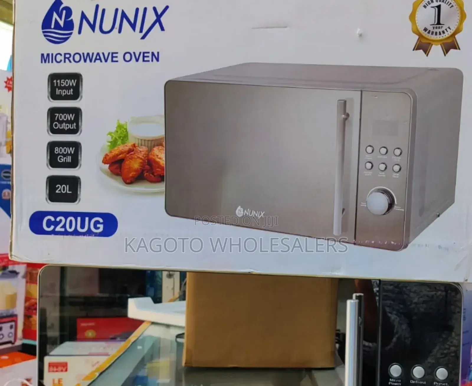 Nunix Microwave 20l *Digital Glass Door With Grill N/G-20