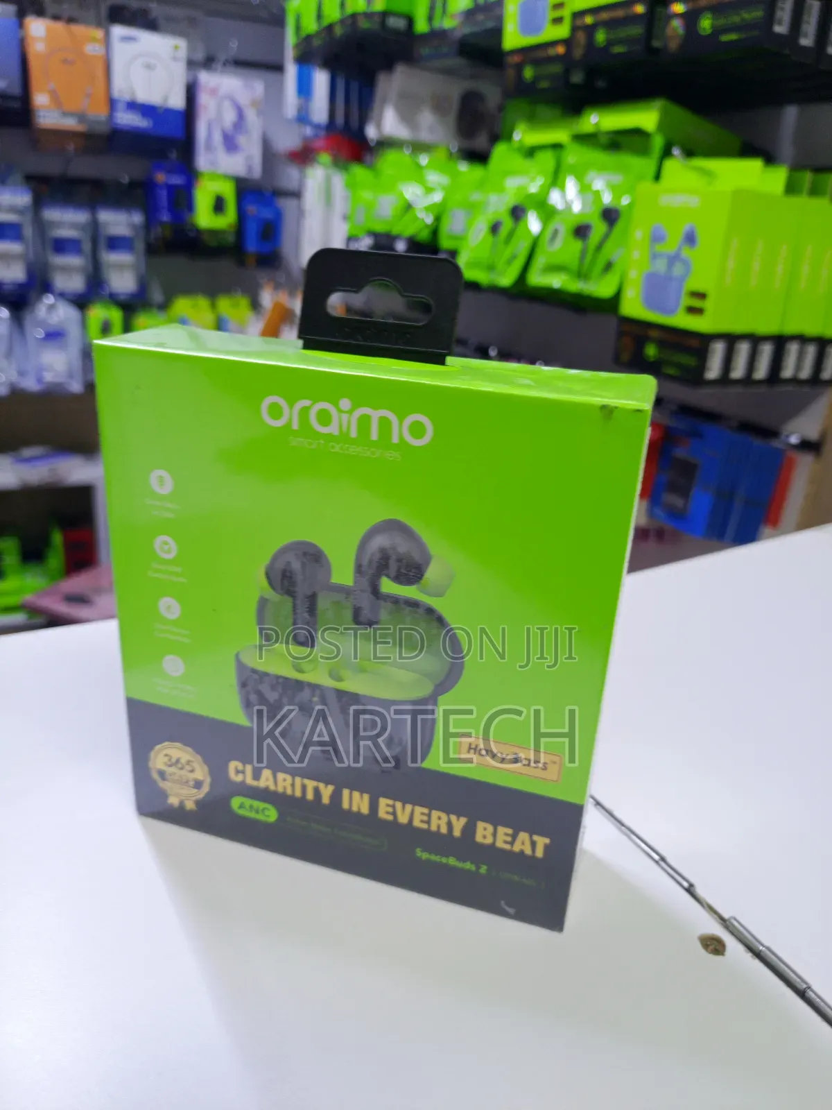 Oraimo Spacebuds Z Anc Earbuds -White and Black