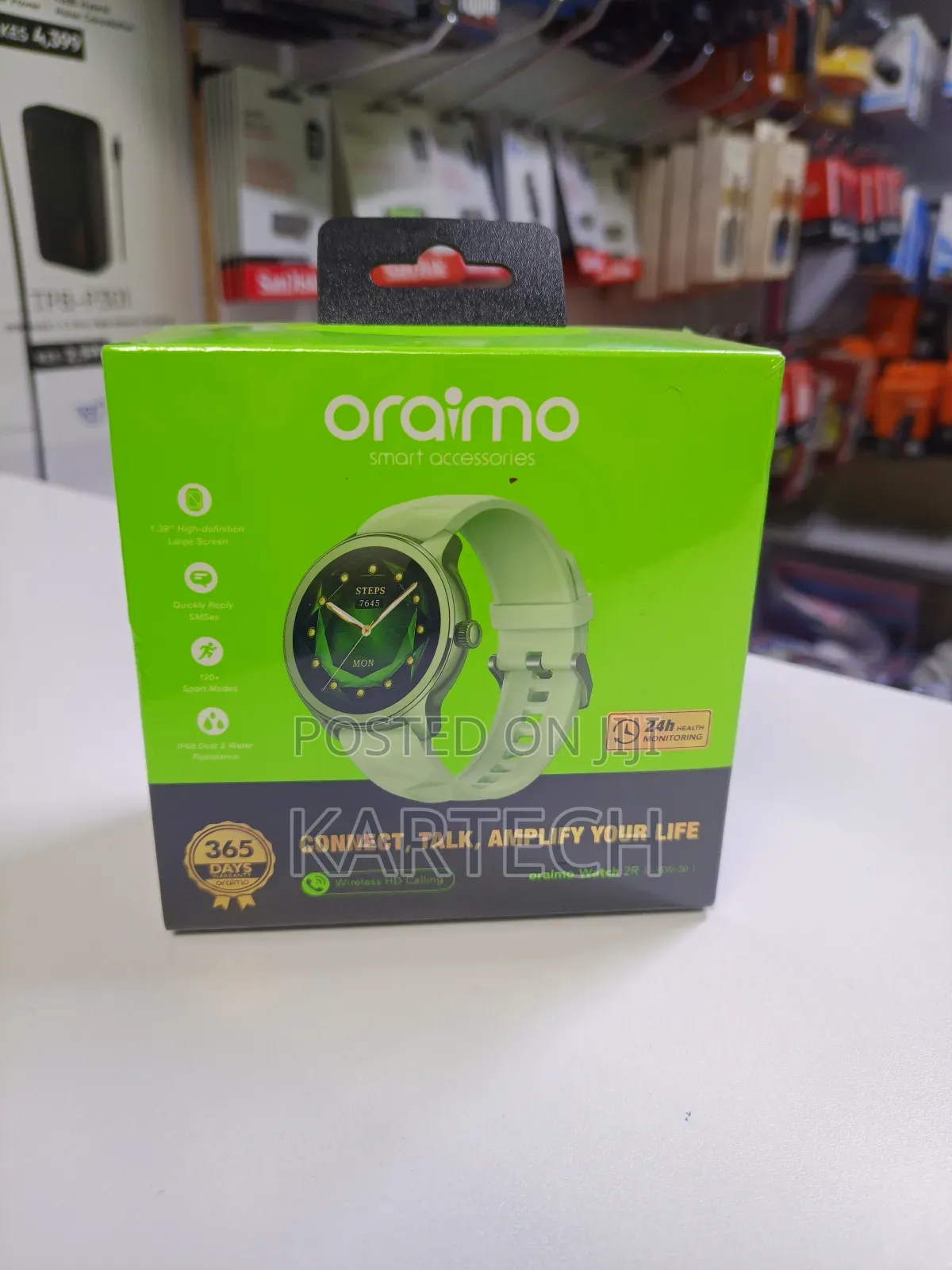 Oraimo Watch 2r Osw-30 Olive Wireless Hd Calling Smart Watch