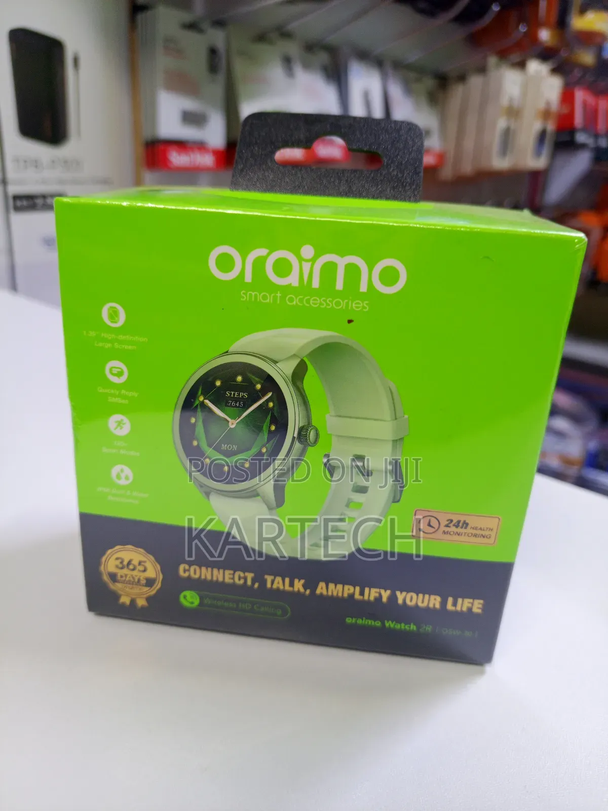 Oraimo Watch 2r Osw-30 1.39" Ip68 Hd Olive Smart Watch