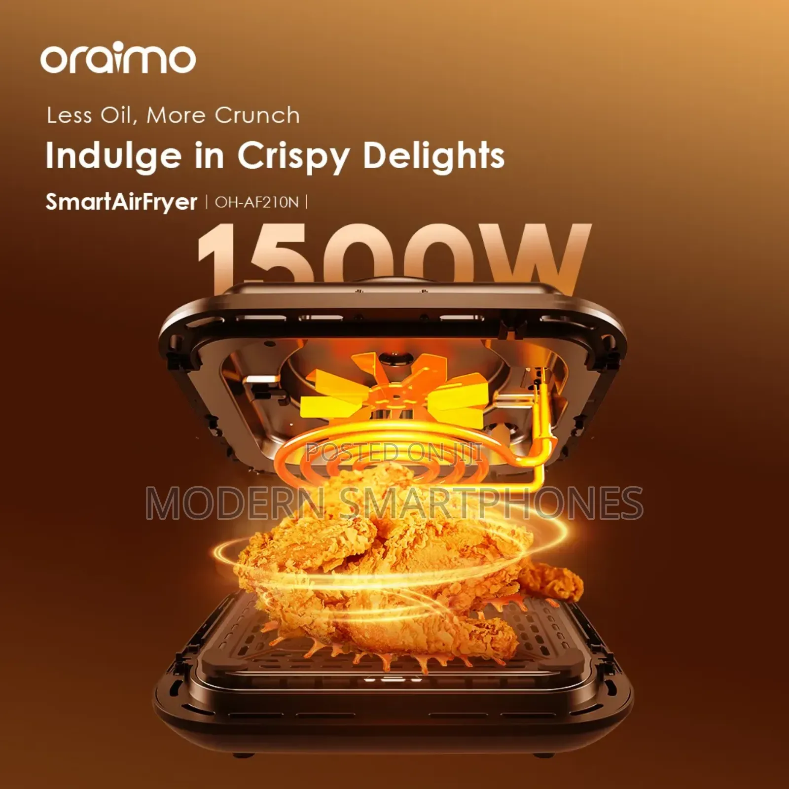 Oraimo Smartairfryer 1500w Cooking Visible Smart Air Fryer
