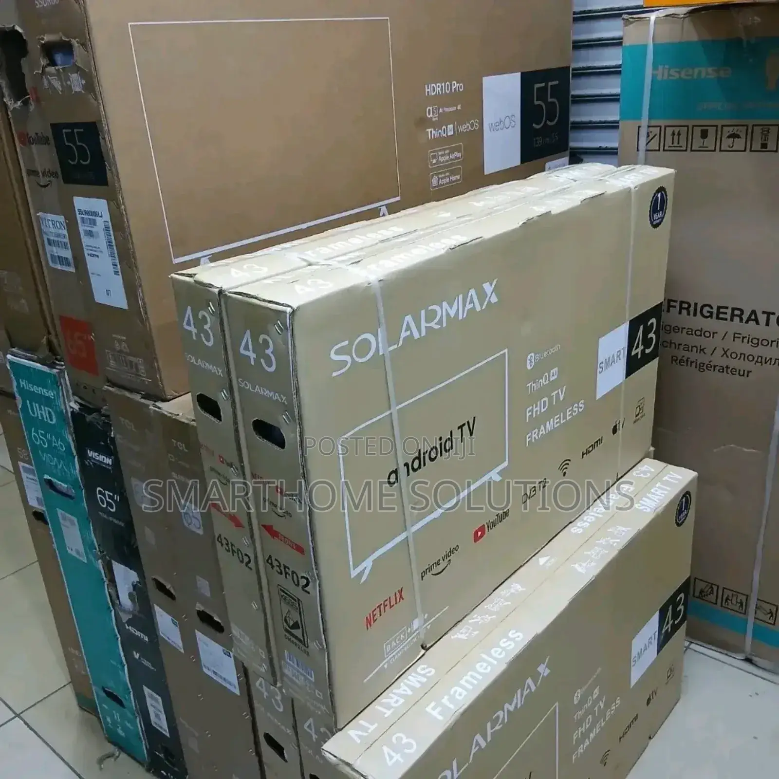 Offer for Solarmax 43 Inches Smart Android Frameless Tv