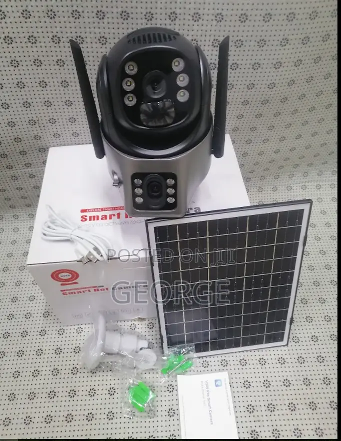 Phone App V380 Pro Dual Lens Solar Smart Home Network 4g