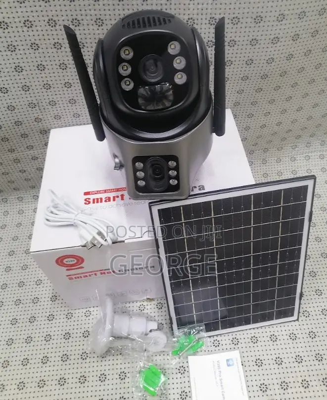 Colored Night Vision V380 PTZ Dual Lens 4g Solar