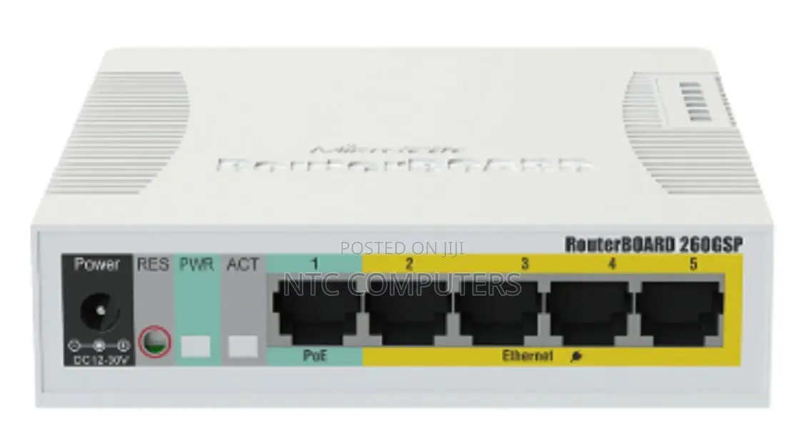 Mikrotik Rb260gsp 5x Gigabit Ethernet Poe Smart Switch