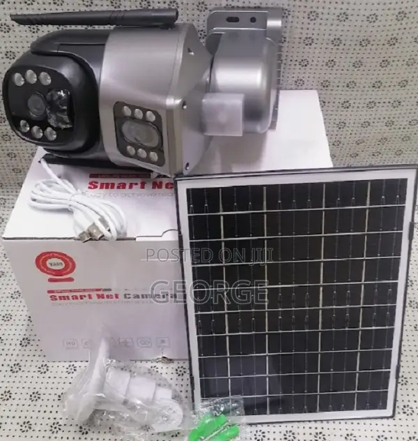 _4g/Wifi Dual Lens PTZ 8w Solar Camera Outdoor V380