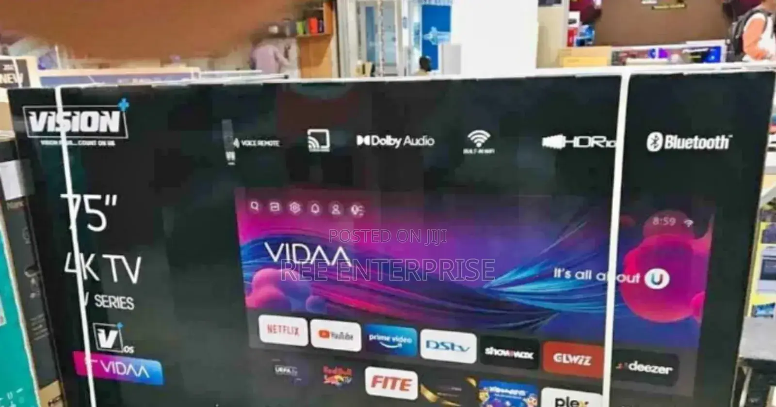 New Model Vision 75" Smart Frameless Restocked