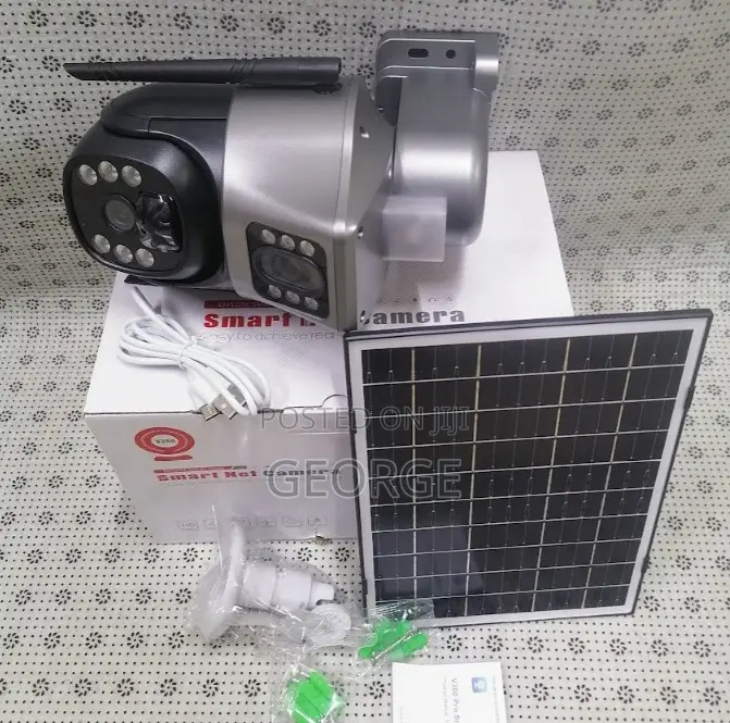 #Remote Access V380pro 4g Solar Security Camera Dual Lens