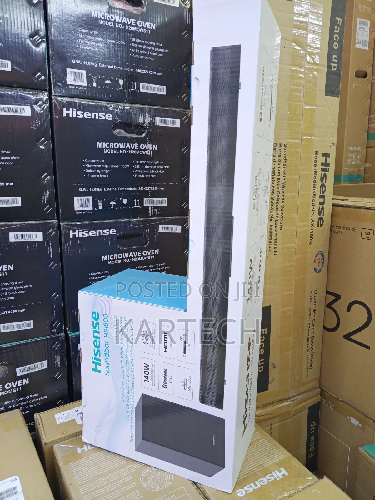 Hisense Hs1800 2.1ch 140 Watts Soundbar 3eq Modes