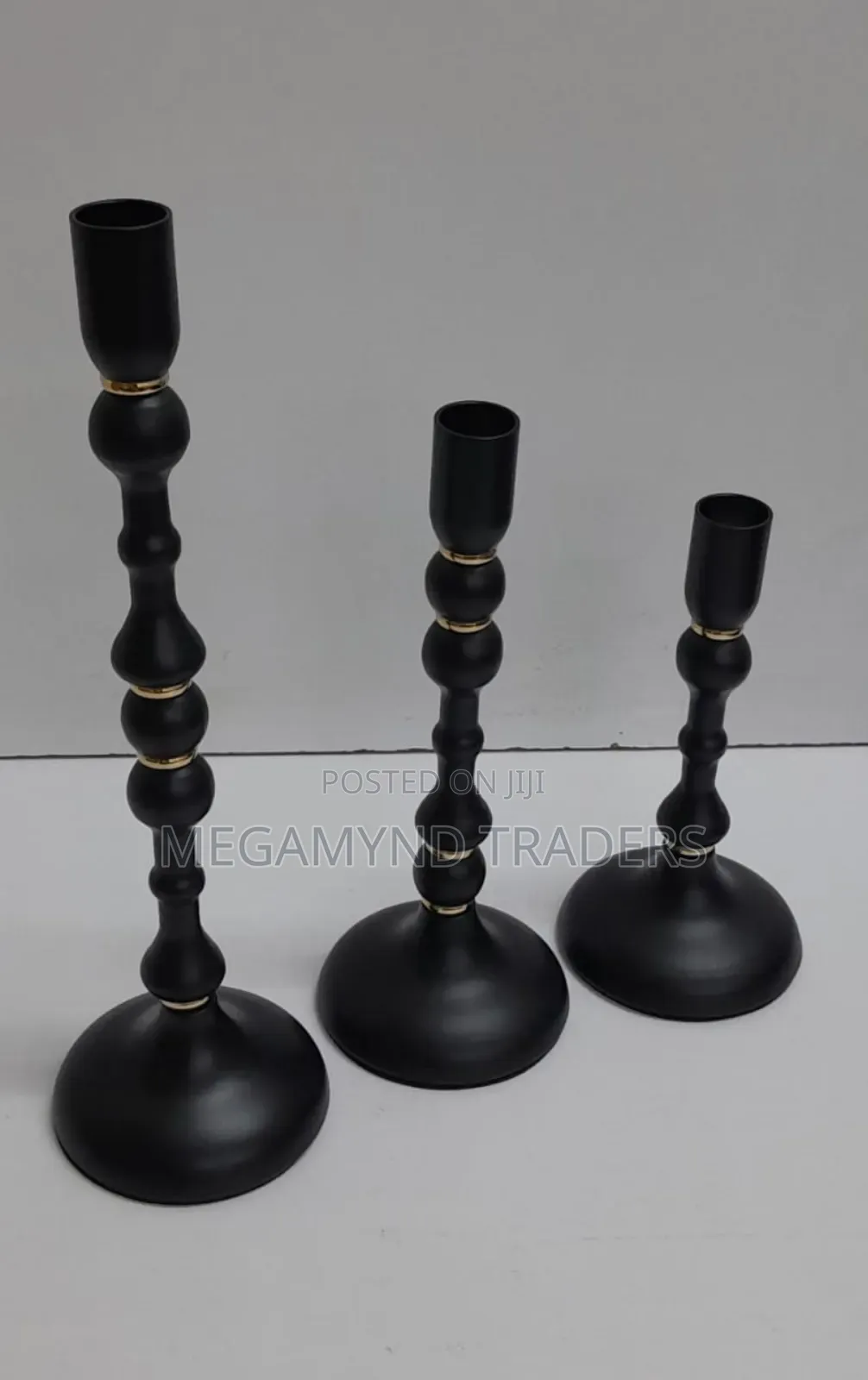 Candle Holder 3pc / Metallic Candle Holder 3 in 1