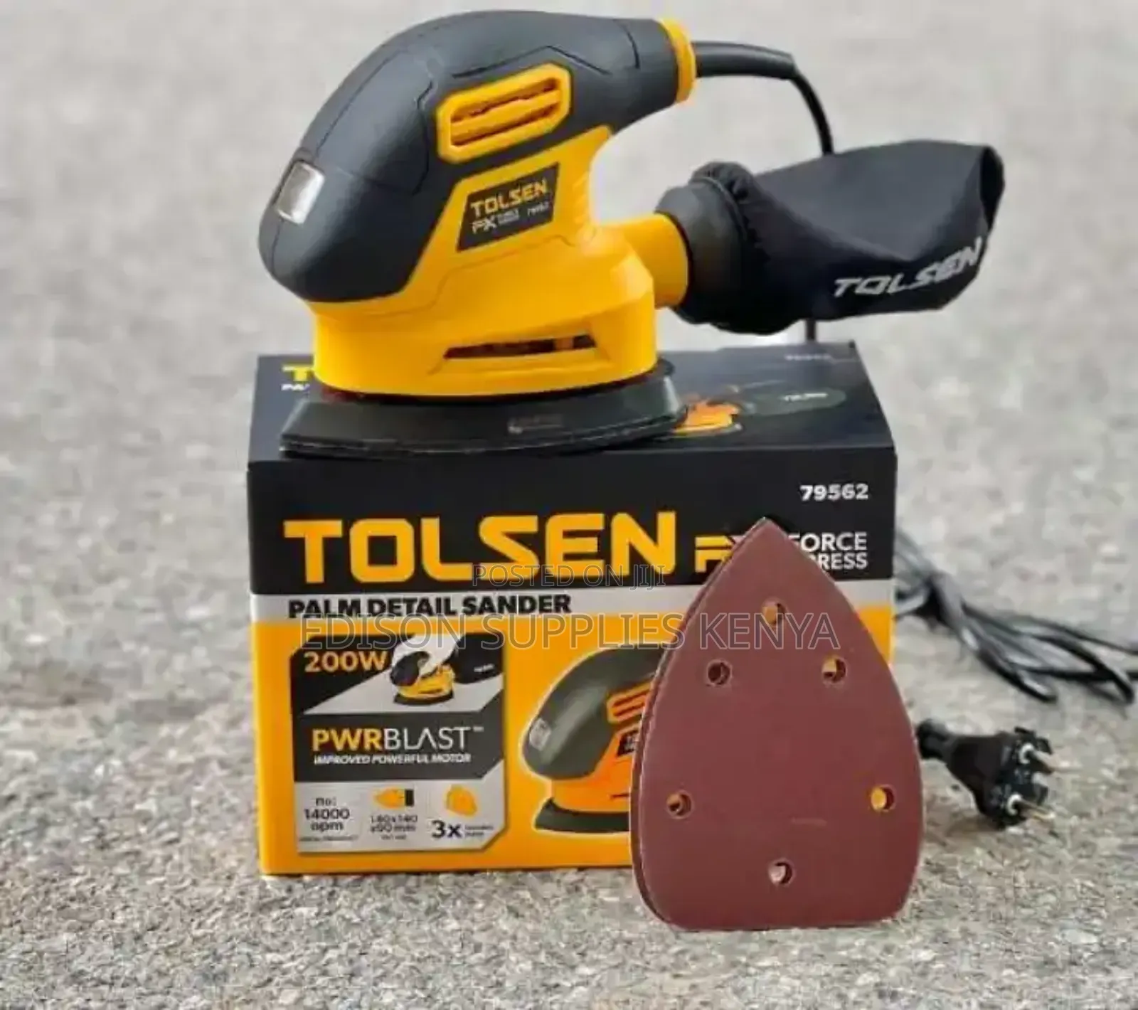 Sand Paper Tolsen 5pcs Sanding Sheets for Palm Detail Sander