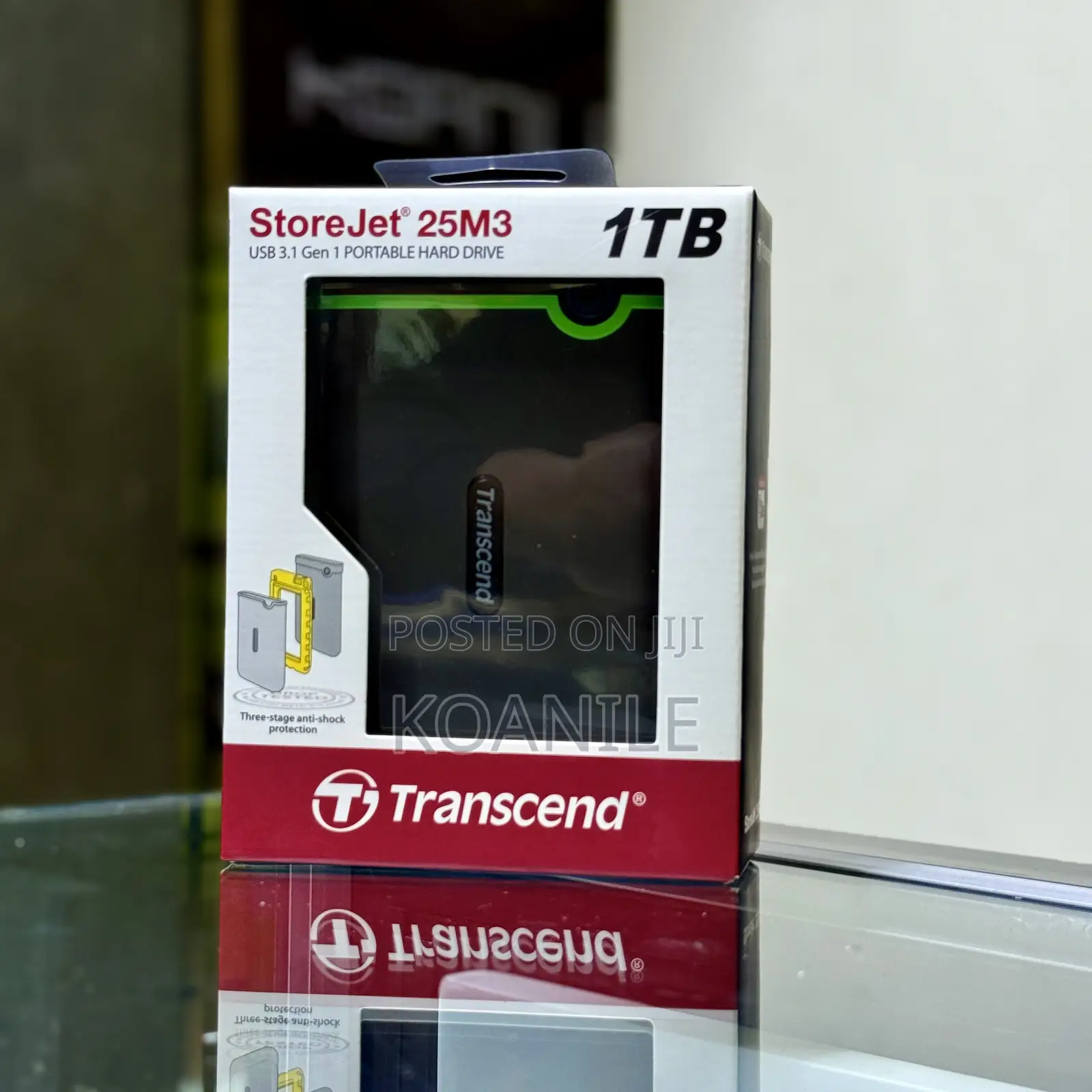 Transcend 1tb Harddisk!! Usb 3.1 Gen 1 Portable Hard Drive!!