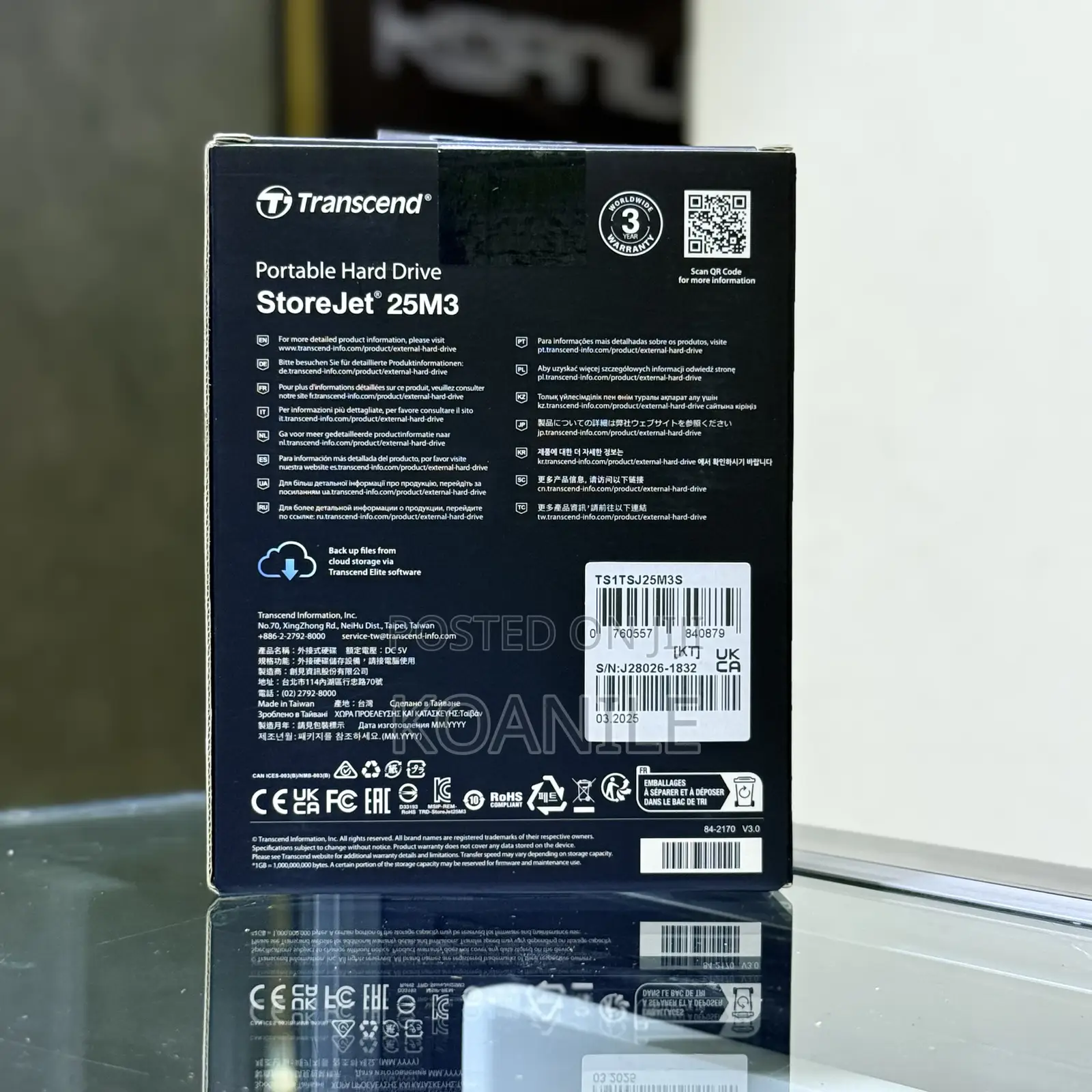 Transcend 1tb Harddisk!! Usb 3.1 Gen 1 Portable Hard Drive!!