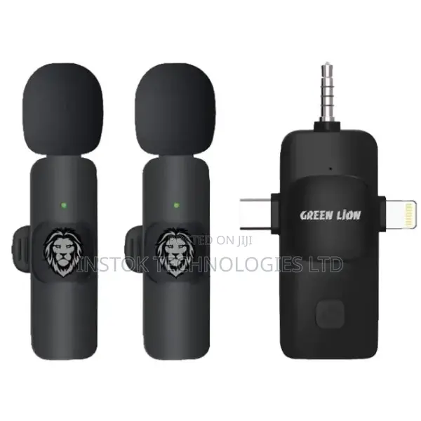 Green Lion 3-in-1 Wireless Microphone Usb-C Lightning / Aux