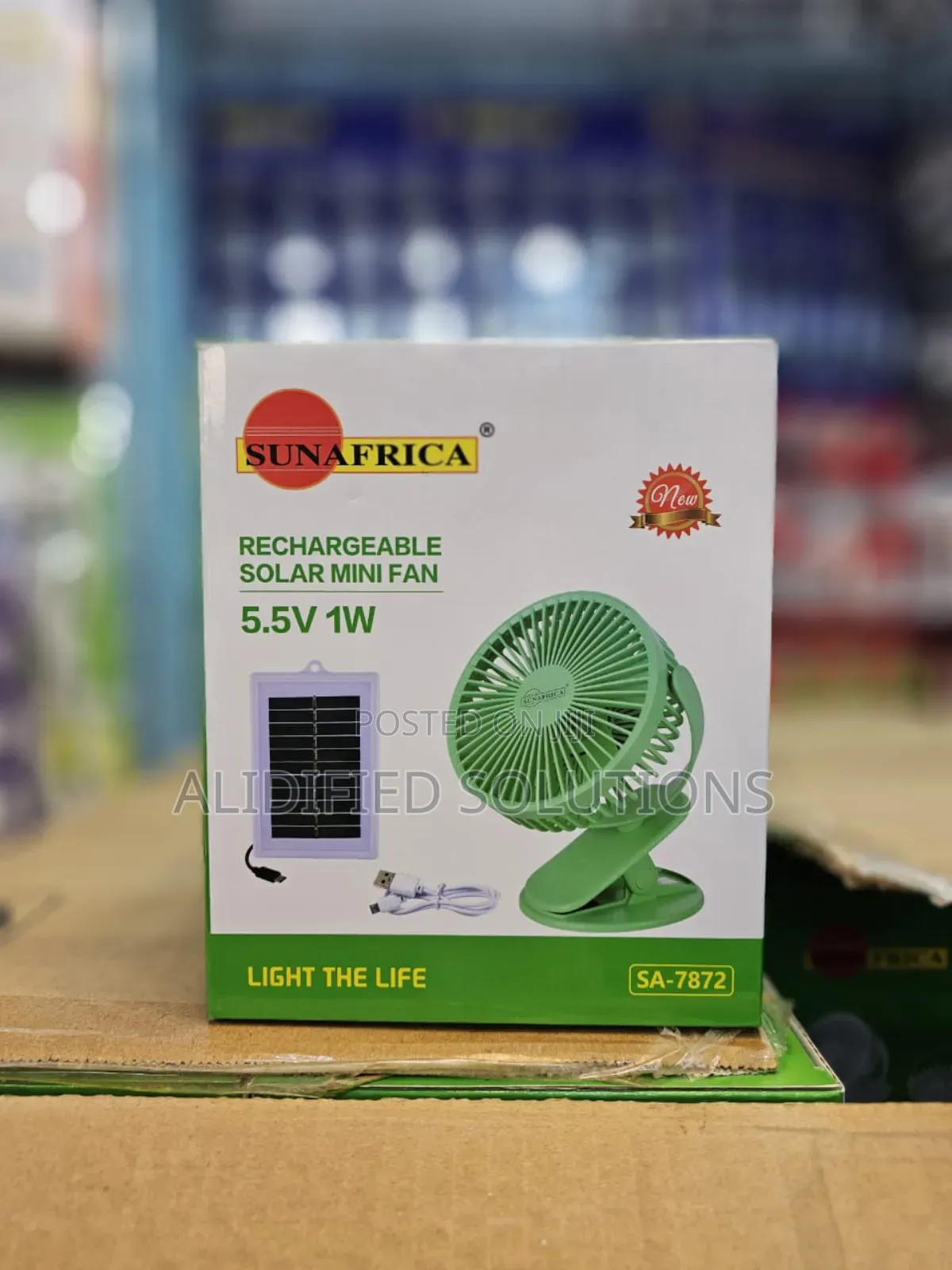 Solar Rechargeable Mini Fan