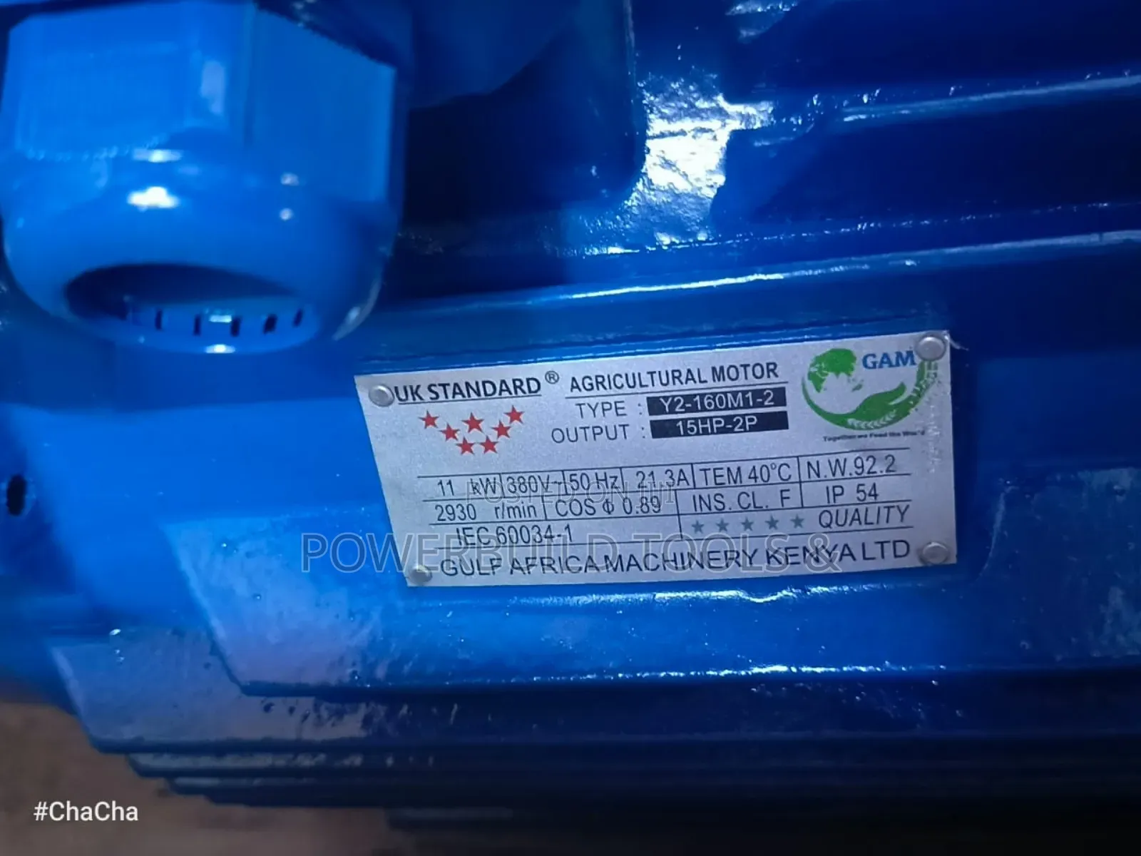 Gam Uk Standard Electric Motor 15hp Three Phase 2900rpm
