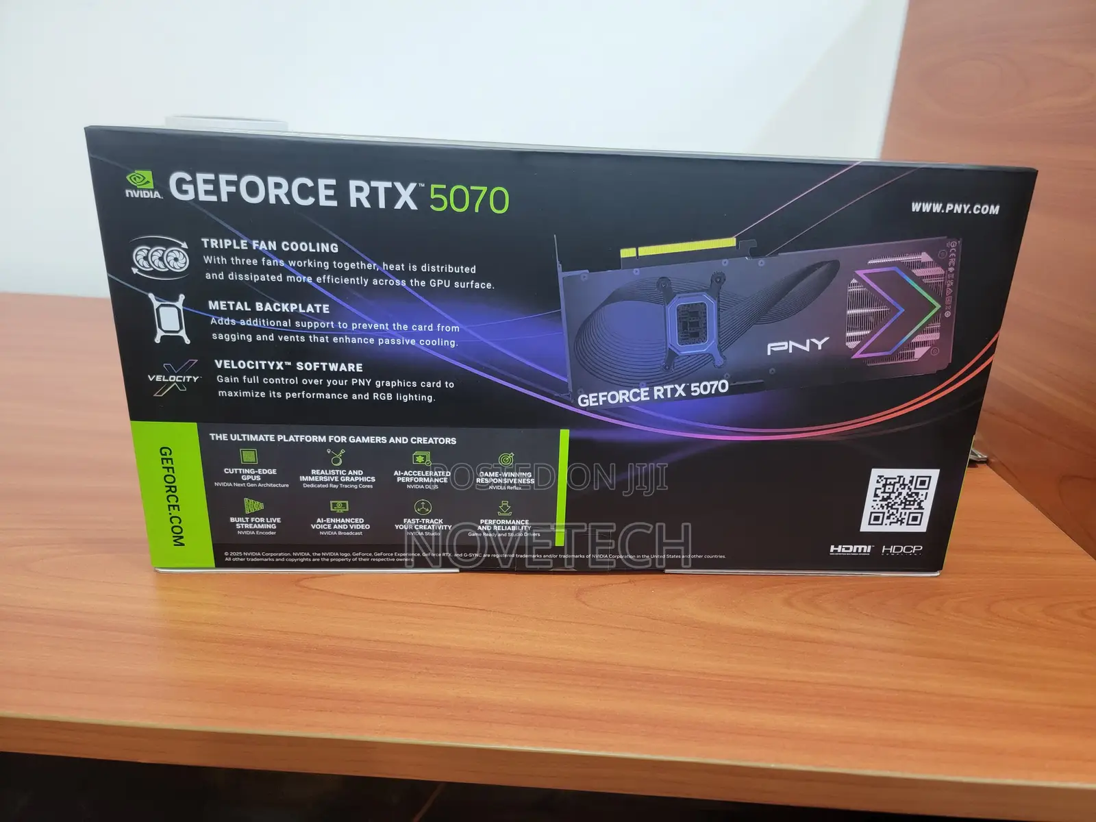 Pny Nvidia Geforce Rtx5070 12gb Gddr7 Triple Fan Graphiccard