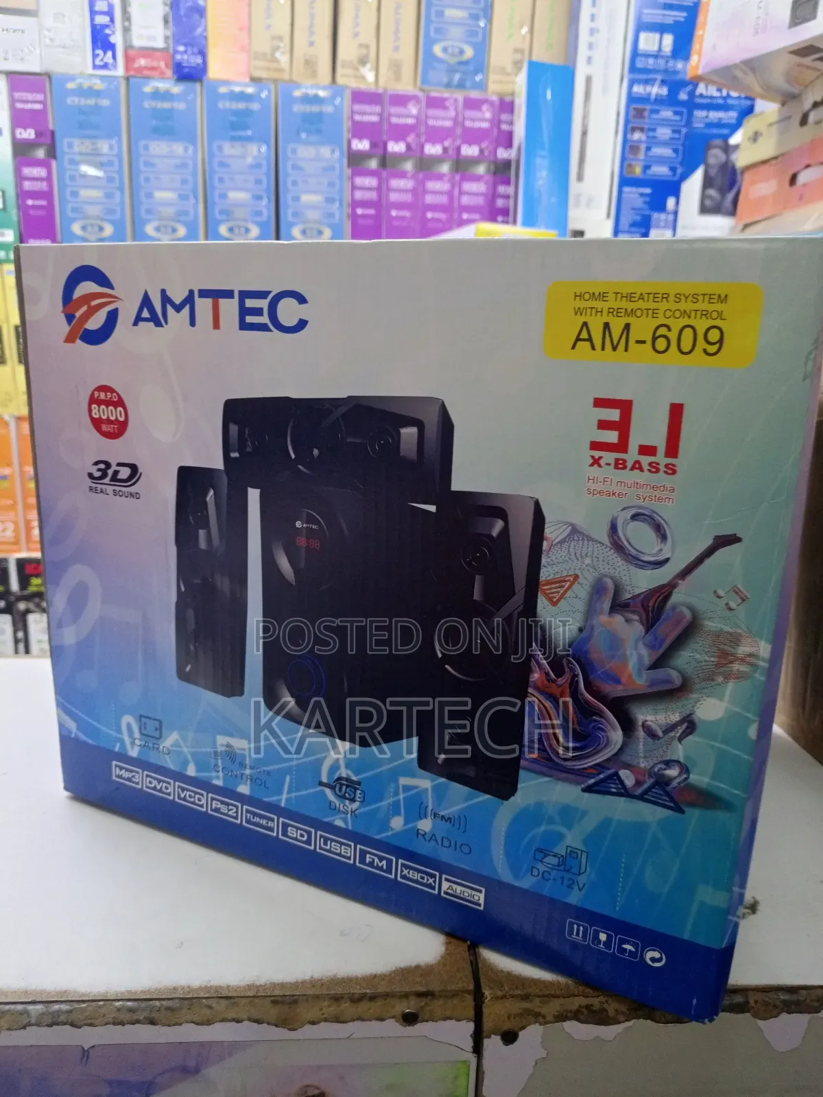 Amtec Am-609 3.1 Multimedia Sound System With Remote Control