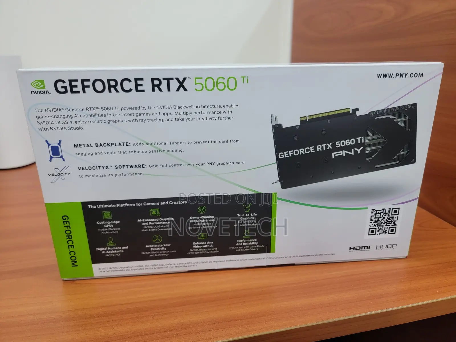 Pny Nvidia Geforce RTX 5060 Ti 16gb Overclocked Dual Fan Gpu