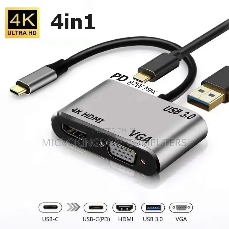 Type C to Hdmi Vga 4 Port