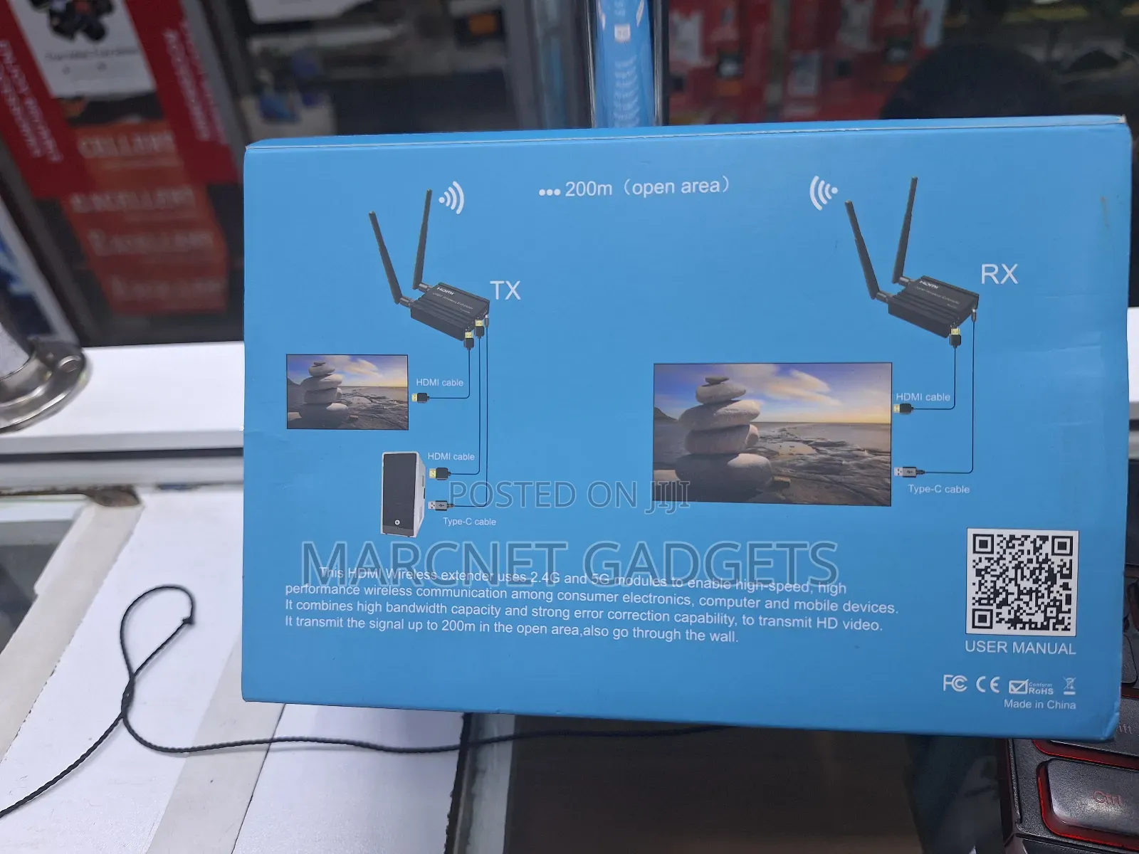 Receiver Transmitter Antenna 200m Wireless Hdmi Extender