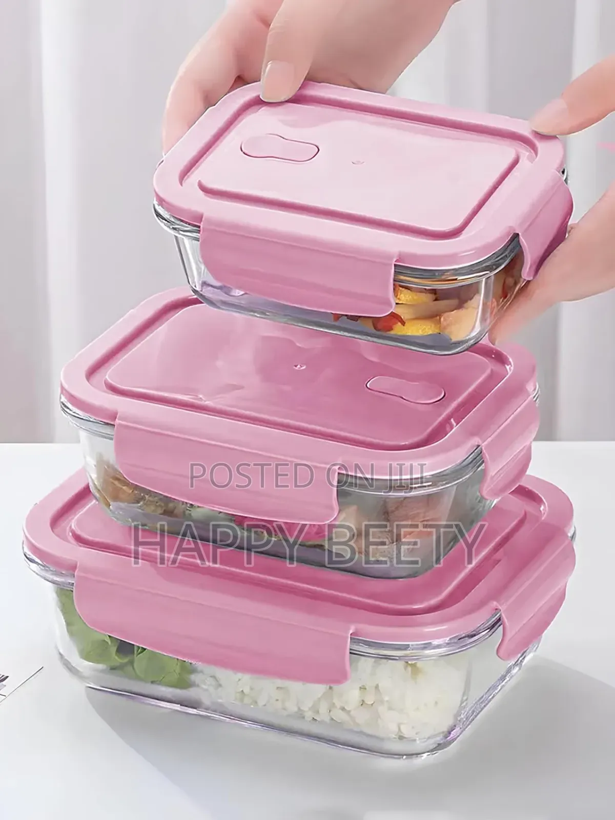 *Borosilicate Glass Food Storage Containers With Lids