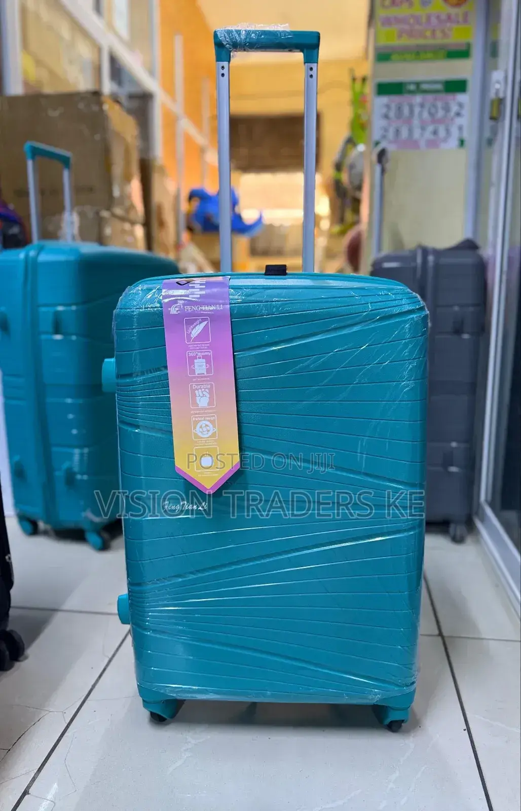 Medium Size Rubber Suitcase Height 66cm