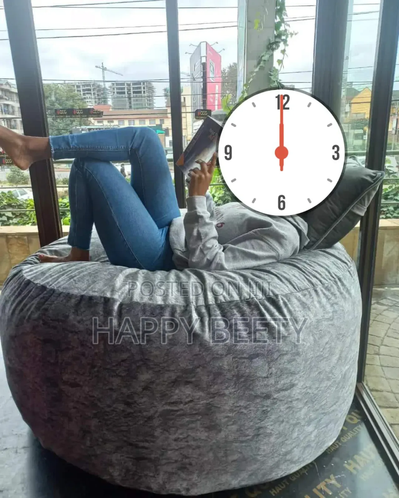 Heavy Fabric Beanbag Seat/Puff