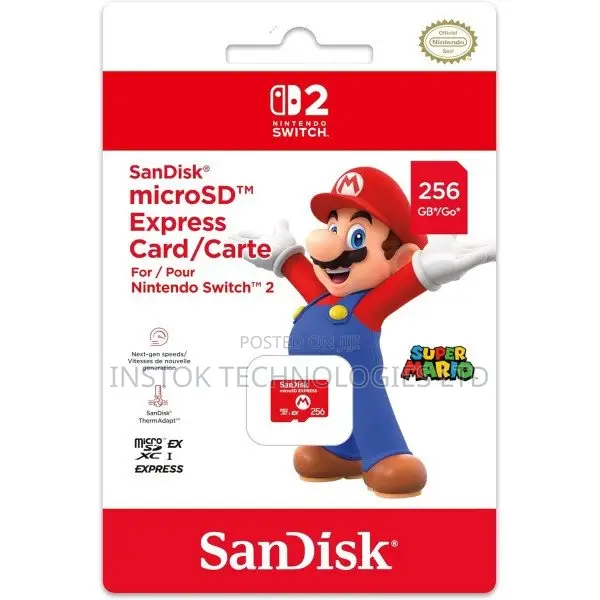 Sandisk Microsd Express Card for Nintendo Switch 2 - 256gb