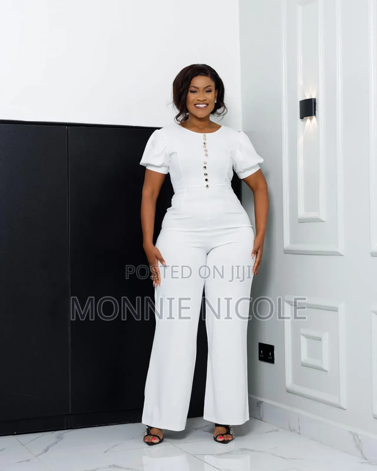 White Stylish Jumpsuit