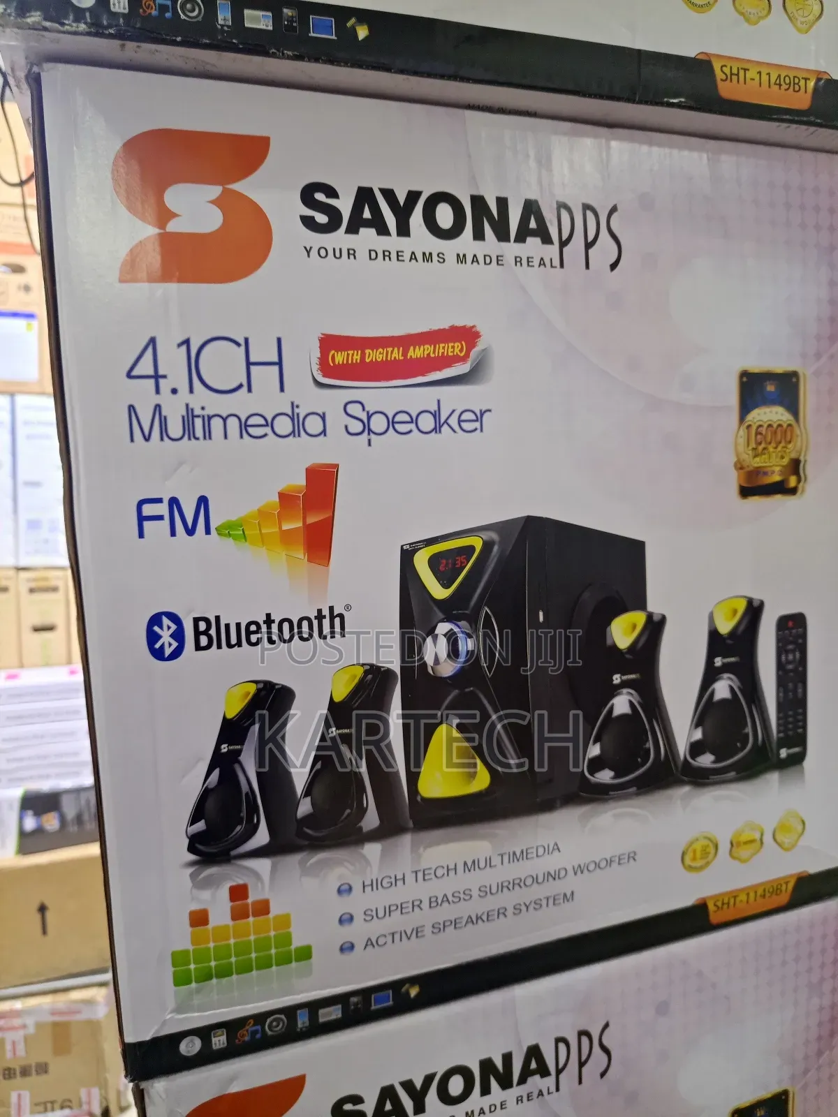 Sayona SHT-1148bt 4.1ch 16000w Which Tech Multimedia System