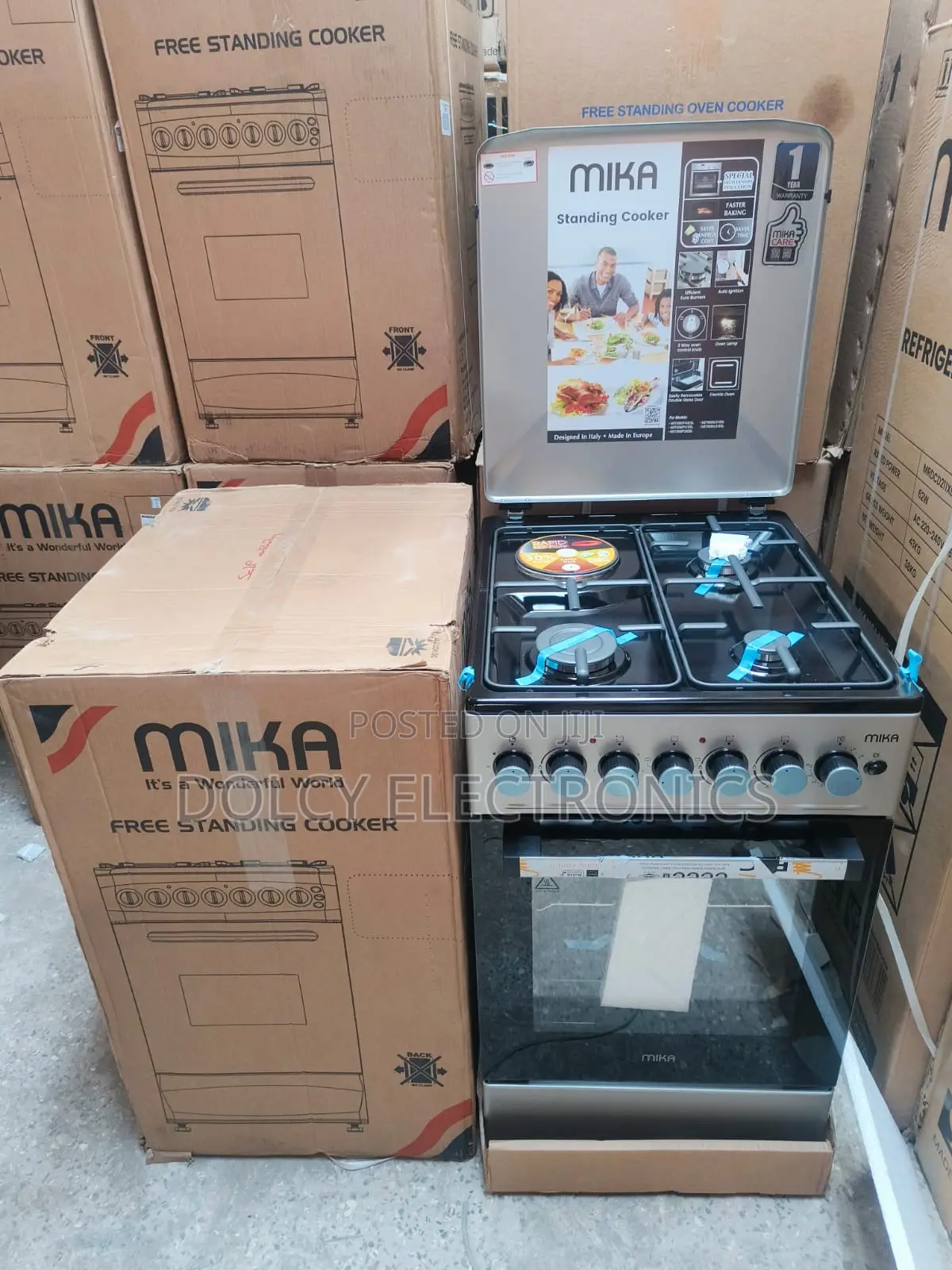 Mika Cooker, 50cm by 60cm, 3g+1e, Electric Oven