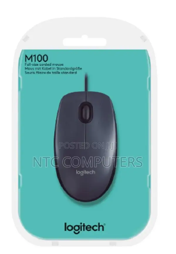 Logitech M100 Optical Wired USB Mouse
