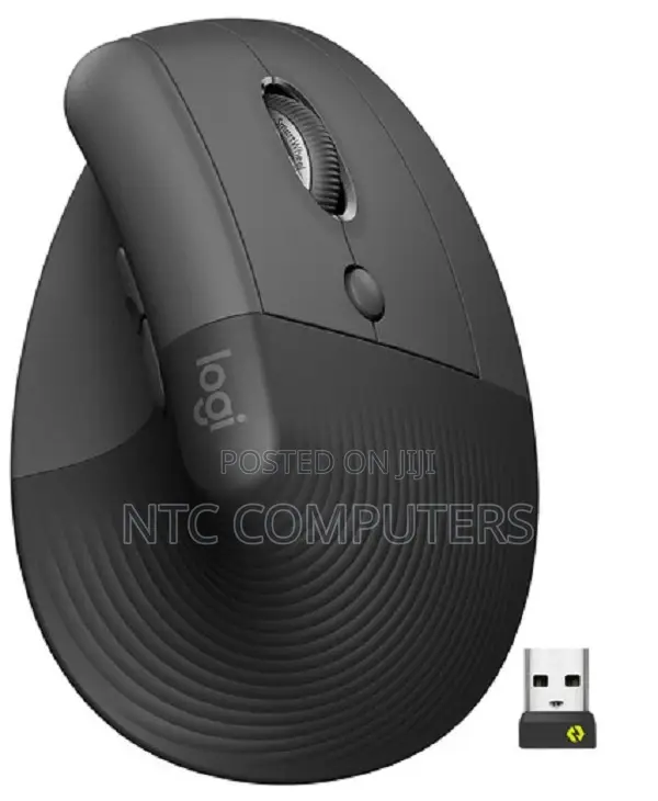 Logitech Lift Vertical Ergonomic Wireless Mouse (Graphite