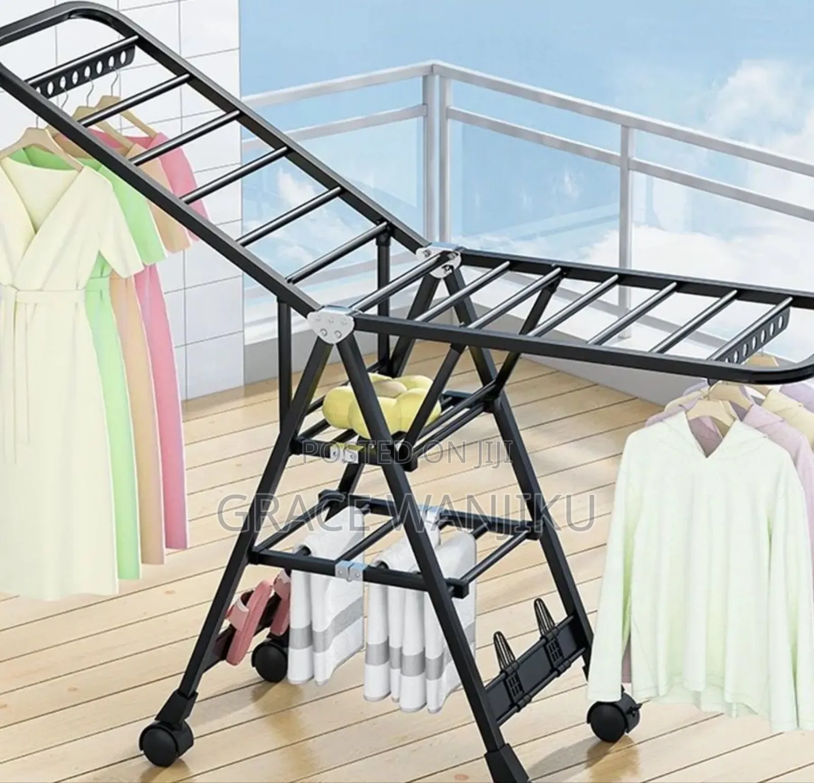 .*Movable Foldable/Portable Laundry Drying Rack**