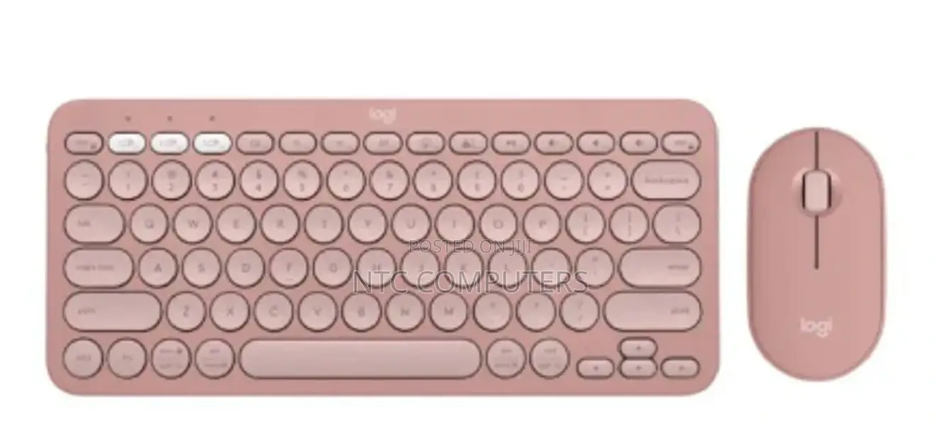 Logitech Pebble 2 Combo Wireless Keyboard and Mouse Rose