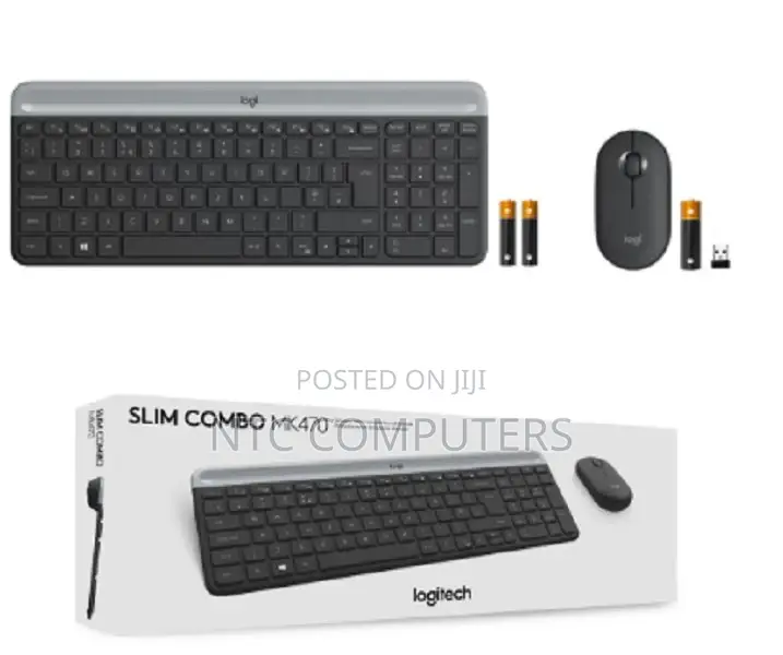Logitech Slim Mk470 Wireless Combo Keyboard Graphite