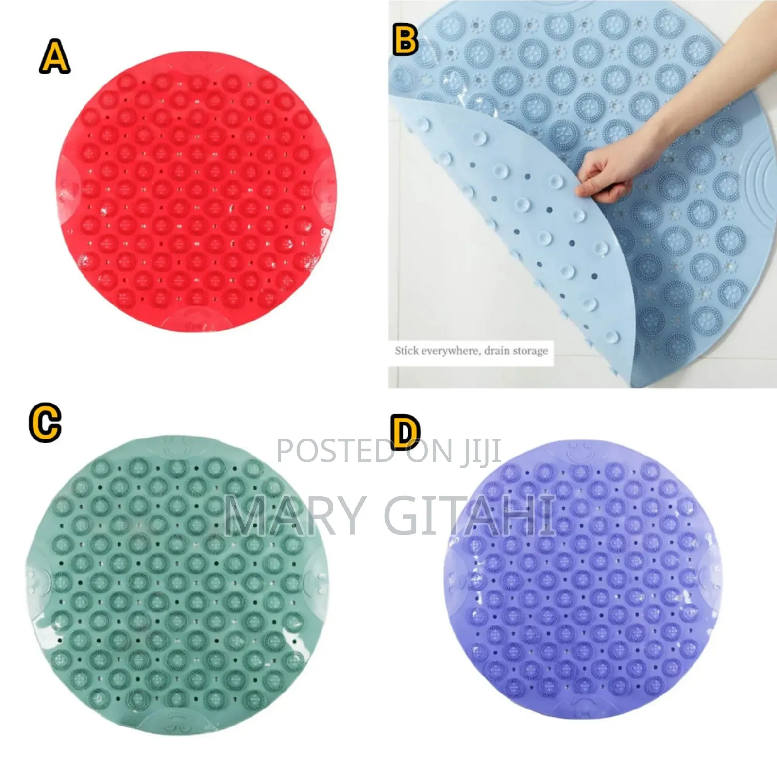 Round Antislip Mat* Multiple Colours