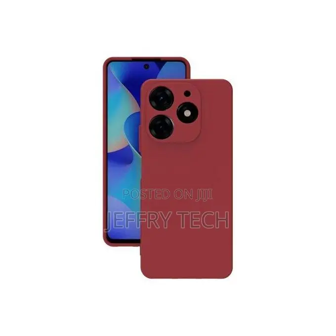 Tecno Pop 8 Fashion Shock Proof Phone Cover - Maroon.