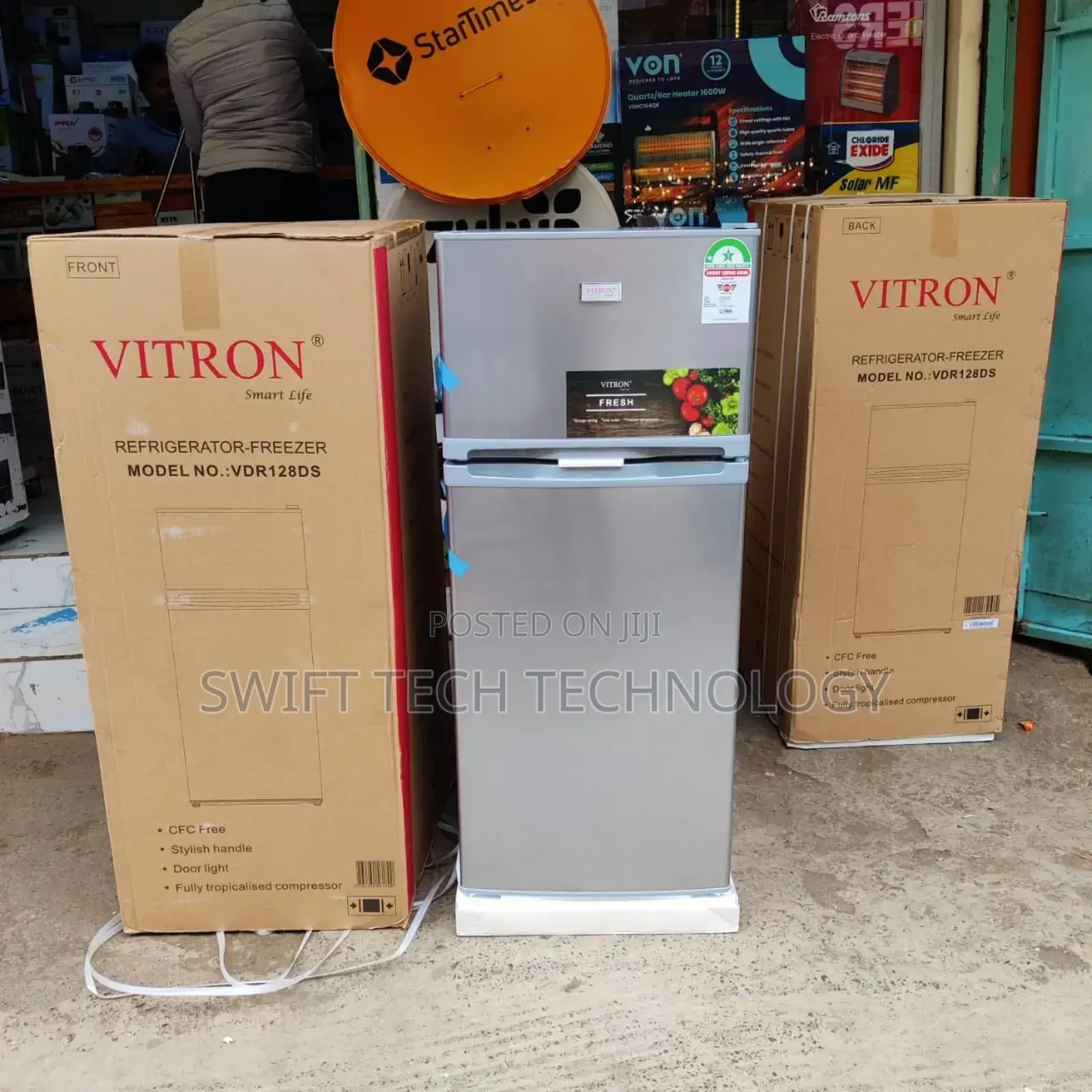 Fridge Vitron 128 Liters Double Door VDR 128