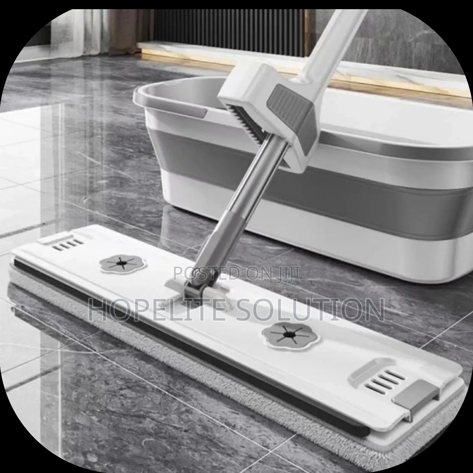 Household Flat Mop With a Bucket