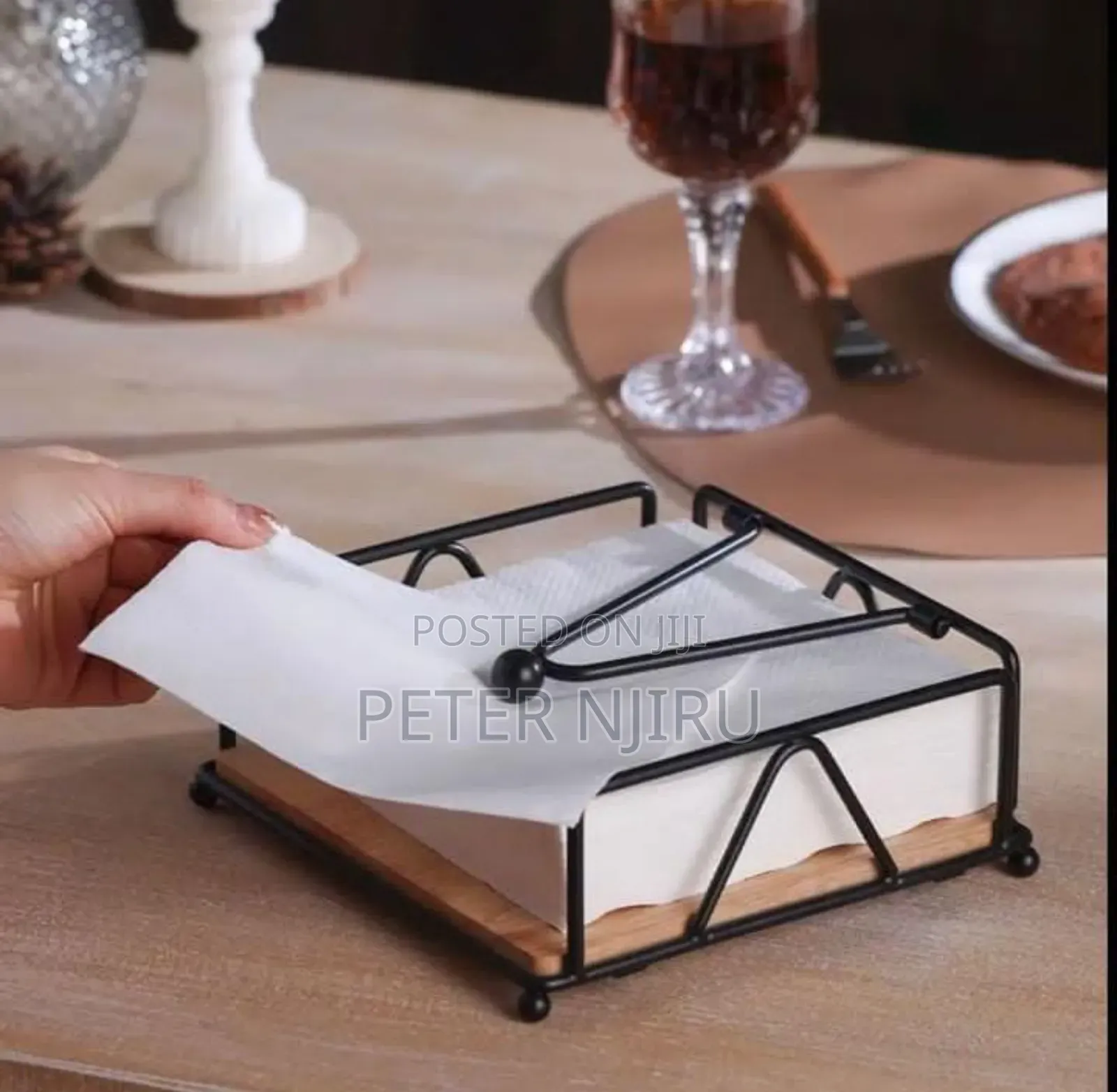 Restocked!!
Luxury Metallic Serviette Holder,