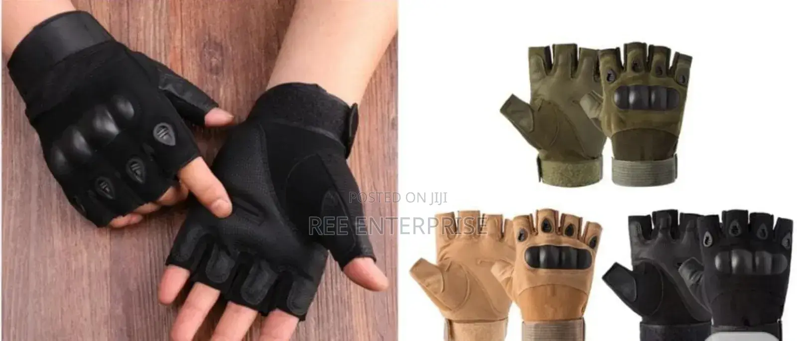 *Gym/Bikers High Quality Half-Finger Gloves