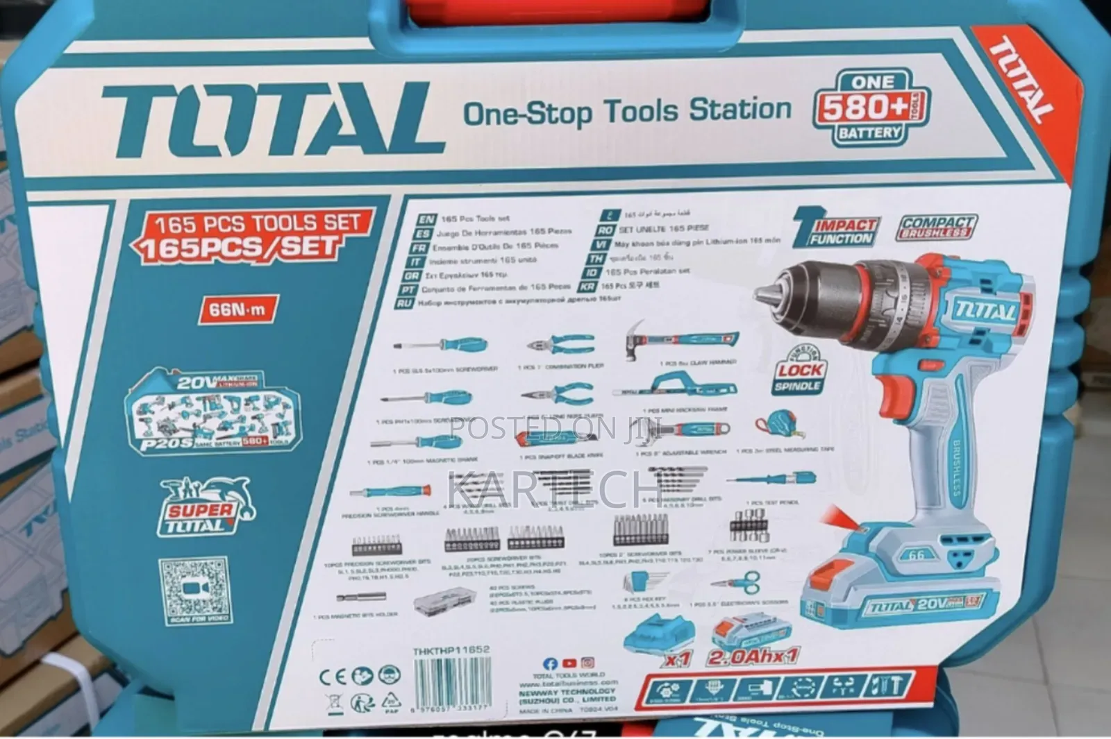 Total Thkthp11652 165 PCS Tools Set