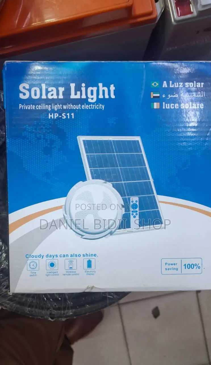 Solar Ceiling Light With Panel 100w